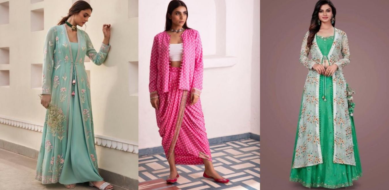 10+ Ways to Style Indian Gowns With Jackets Like a Pro in 2022!